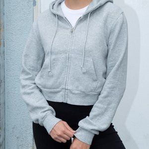 brandy melville gray crystal hoodie